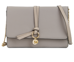 Alphabet Wallet On Chain, Leather, Taupe, 01T049, DB, 3*